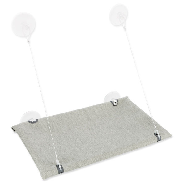 Window platform, velour, 50 × 30 cm, grey