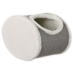 Cuddly cave for wall mounting, 42 × 29 × 28 cm, white/grey