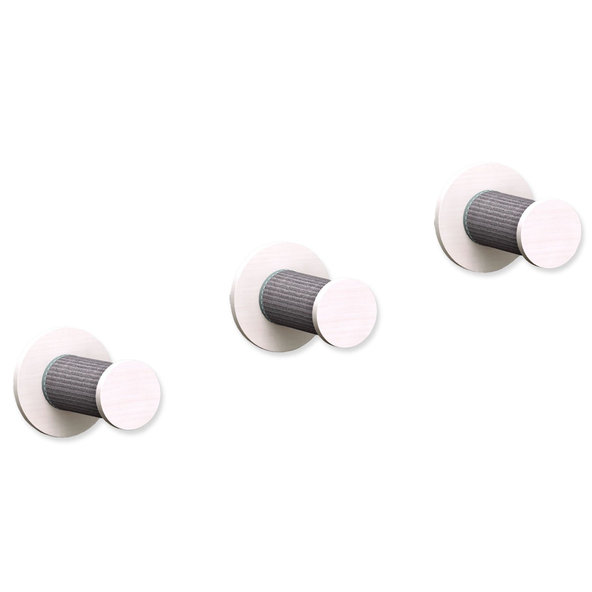 Wall set 3, 3 steps, 3 × ø 18 × 22 cm, white/grey