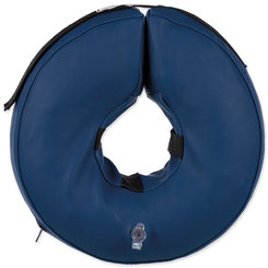 Ochranný nafukovací golier Trixie veľkosti S modrý