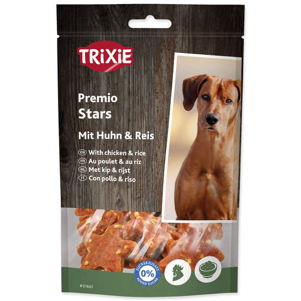 Pochúťka Trixie Premio hviezdičky s kuraťom a ryžou 100g