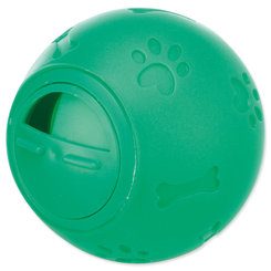 Hračka Trixie lopta na pamlsky plast, vzor labka/kosť 7cm