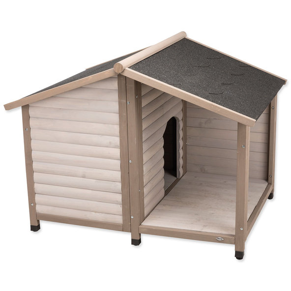 Búda pre psy natura Lodge M–L 130×100×105cm šedá