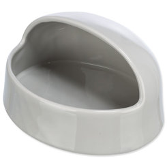 Keramická kúpeľňa pre škečky/osmákov šedá 20×10×16cm