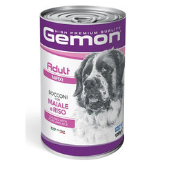 GEMON konzerva adult maxi pre psy bravčové a ryža 1250g