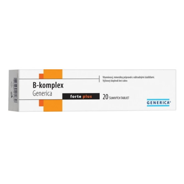 GENERICA B-komplex forte plus 20 šumivých tabliet
