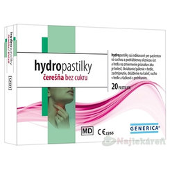 GENERICA hydropastilky čerešňa bez cukru 20ks
