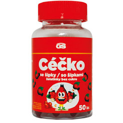 GS Céčko so šípkami želatínky bez cukru 50ks