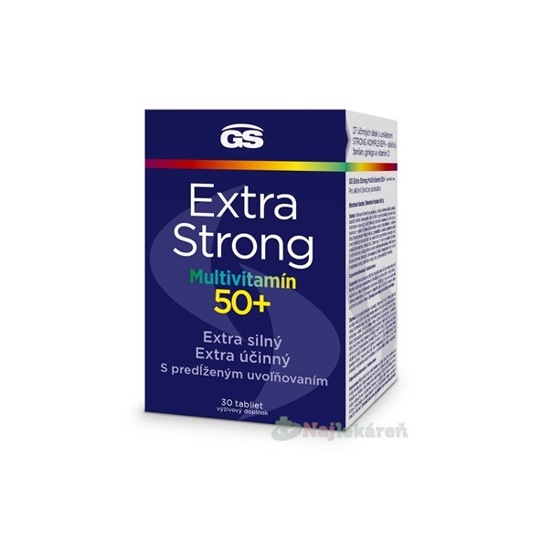 GS Extra Strong Multivitamín 50+ 30tbl