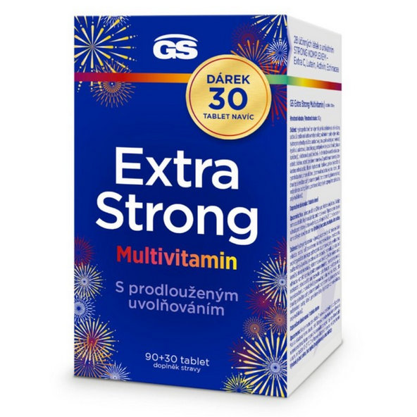 GS Extra Strong Multivitamín s predĺženým uvoľňovaním 90+30 tabliet