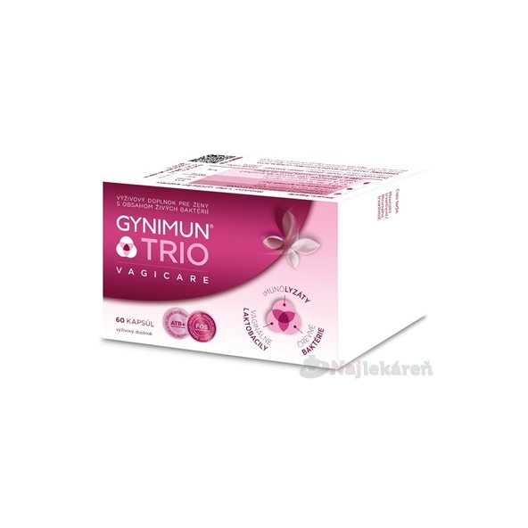 GYNIMUN TRIO VAGICARE kapsuly s obsahom živých baktérií 60cps
