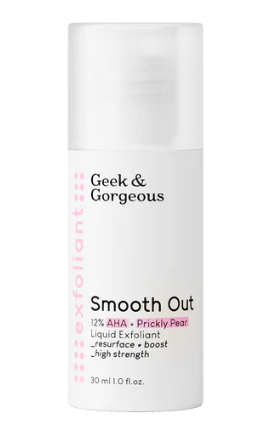 Geek & Gorgeous Smooth Out 12% AHA + Prickly Pear Liquid Exfoliant 30ml