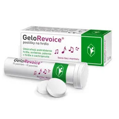 GeloRevoice pastilky na hrdlo, baza-bez mentolu 10ks