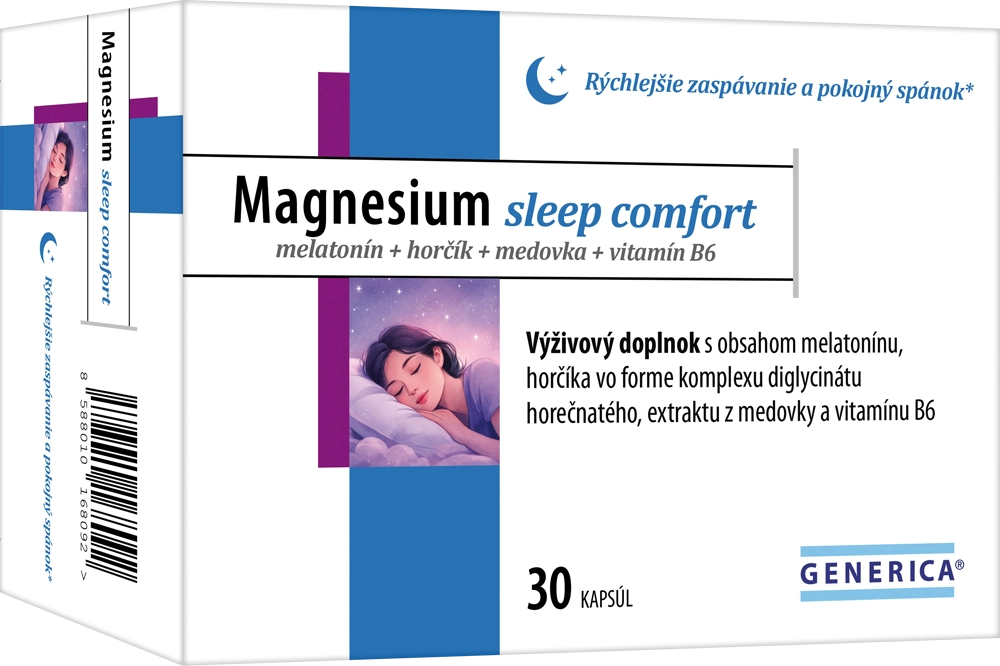 GENERICA Magnesium sleep comfort 30 kapsúl kúpite na Najlekaren.eu