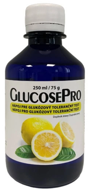 GlucosePro 75 g- FH nápoj pre glukózový tolerančný test citrón 250ml