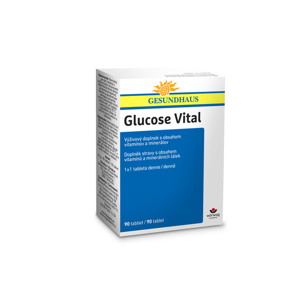 Glucose Vital výživový doplnok s obsahom vitamínov a minerálov 90tbl