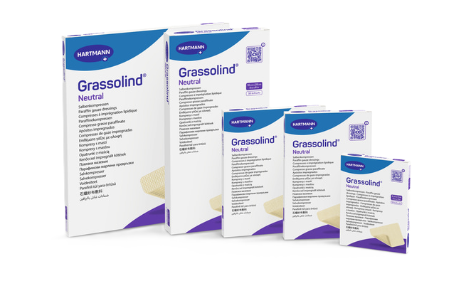 Grassolind Neutral kompres sterilný 10×20 cm 30 ks