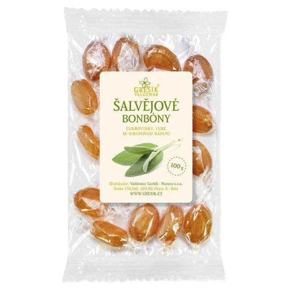 Grešík Šalviové cukríky 100 g