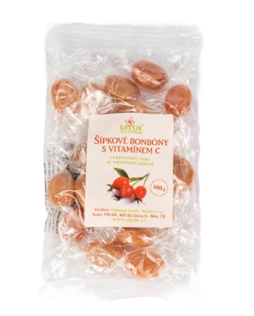 Grešík Šípkové cukríky s vitamínom C 100 g