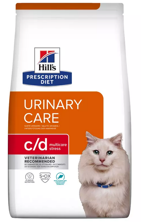 HILLS PD Feline Adult c/d URINARY STRESS Sea Fish granule pre mačky 8 kg