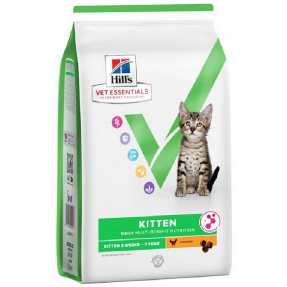 HILLS VE Feline Multi Benefit Kitten Chicken granule pre mačiatka 1,5kg