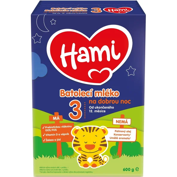 HAMI Batoľacie mlieko Na dobrú noc (od ukonč. 12 m) 1x600g