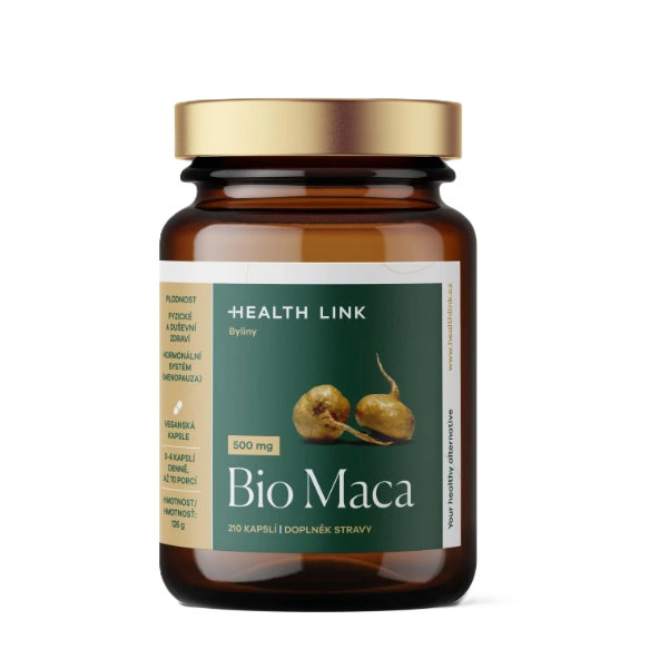 Health Link Maca BIO 500 mg 210 kapsúl