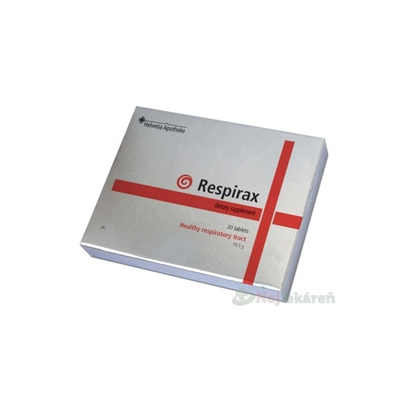 Helvetia Apotheke Respirax výživový doplnok na podporu imunity 20tbl