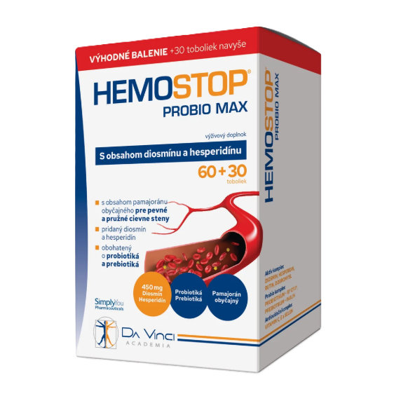 HemoStop Probio Max - DA VINCI 60+ 30 kapsúl zadarmo
