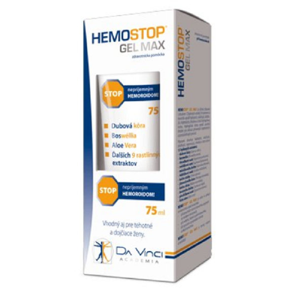HemoStop gél MAX na hemoroidy 75ml