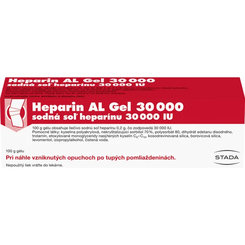 Heparin AL Gel 30 000 na pomliaždeniny a podliatiny 100g
