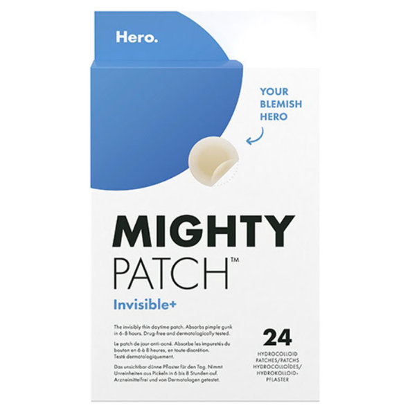 Hero. MIGHTY PATCH Invisible+ hydrokoloidné náplasti priehľadné denné 24ks