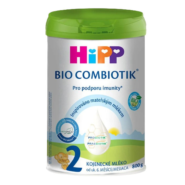HiPP 2 Bio Combiotik počiatočná dojčenská výživa 6m+ 800g
