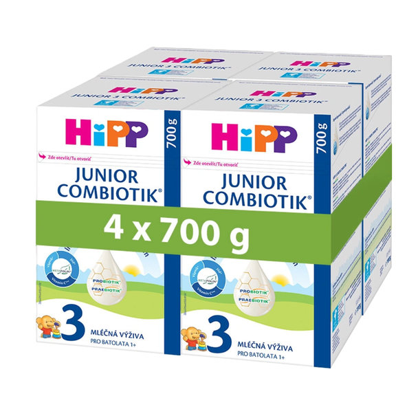 HiPP 3 JUNIOR COMBIOTIK mliečna výživa pre batoľatá 12m+ 4x700 g