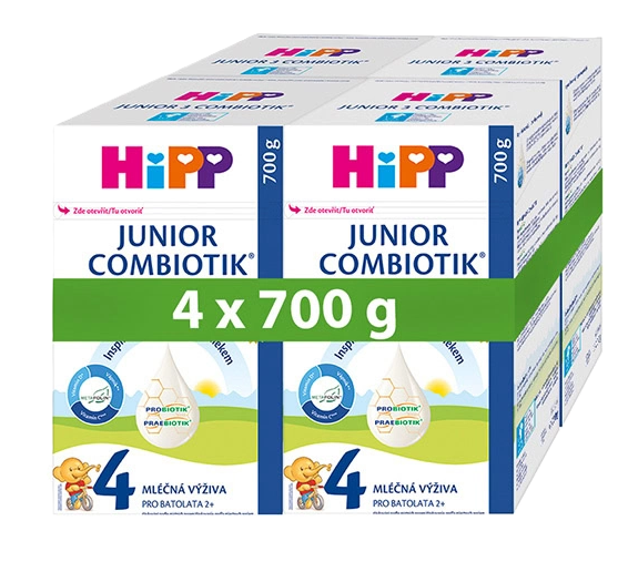HiPP 4 JUNIOR COMBIOTIK mliečna výživa pre batoľatá 24m+ 4x700 g