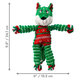 Hračka pre psy Kong Dog Holiday Floppy Knots Fox s pískatkom,polyester, zelená S/M