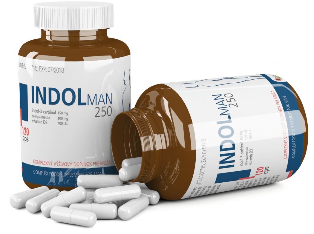 INDOL MAN 250 kapsuly pre mužov 120+60 zadarmo kúpite na Najlekaren.eu