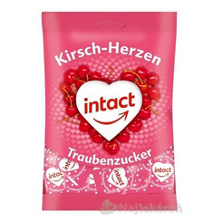 INTACT HROZNOVÝ CUKOR Čerešňové srdiečka pastilky (vrecko) 75g