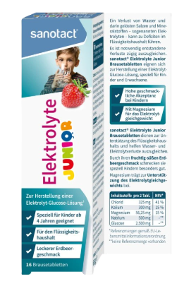 INTACT SANOTACT Elektrolyty Junior šumivé tablety 16 ks
