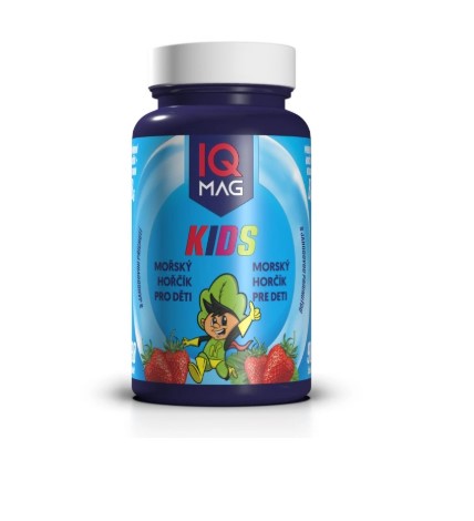IQ MAG KIDS Morský horčík pre deti s jahodovou príchuťou 90 tabliet