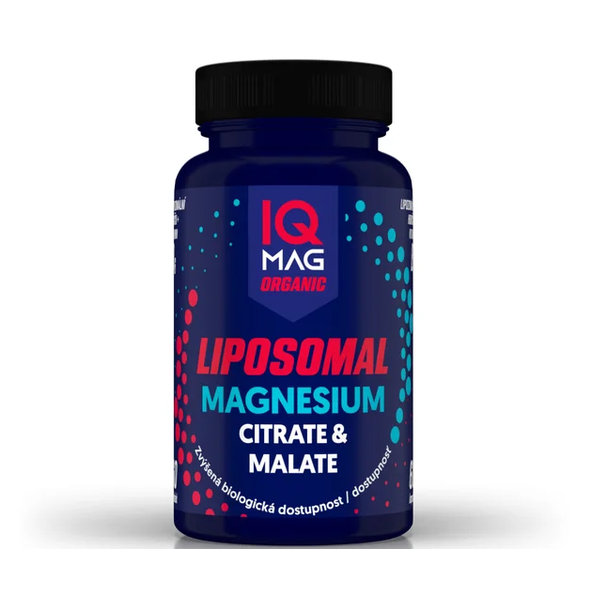 IQ Mag Lipozomálny horčík + vitamín B6 60 kapsúl
