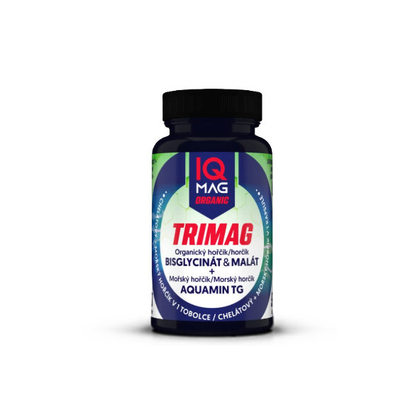 IQ Mag organic TRIMAG s morským horčíkom 90 kapsúl