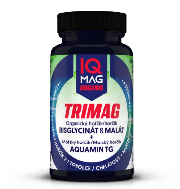 IQ Mag organic TRIMAG s morským horčíkom 90 kapsúl