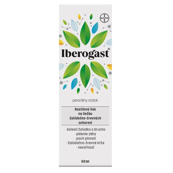 Iberogast na liečbu žalúdočno-črevných ochorení 50ml