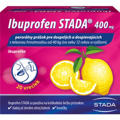 Ibuprofen STADA na bolesť a horúčku 400mg/20 vrecúšok