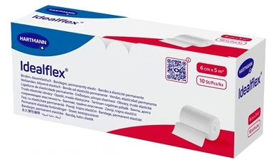Idealflex obväz elastický krátkoťažný 6 cm x 5 m 10 ks kúpite na Najlekaren.eu