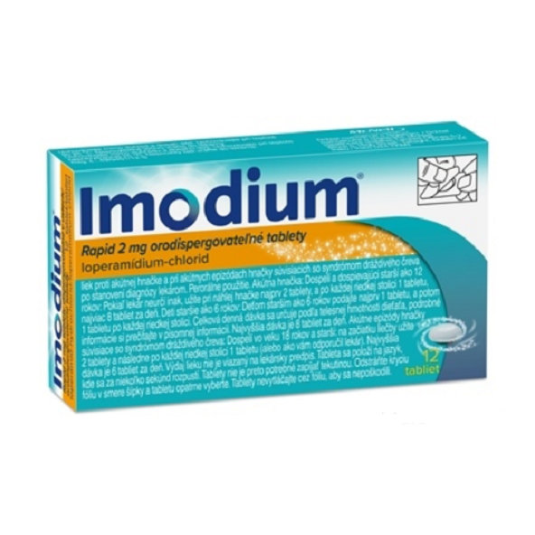 Imodium Rapid proti hnačke 12 tabliet