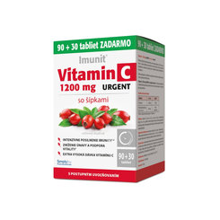 Imunit URGENT Vitamín C so šípkami 1200mg/90+30 tbl ZADARMO