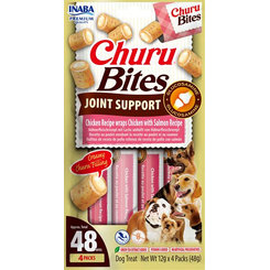 Inaba Churu Bites joint dog maškrta pre psy kura & losos 4x12 g