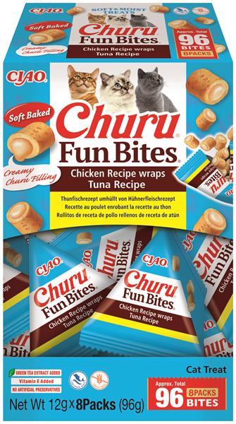 Inaba Churu Fun Bites cat maškrta pre mačky tuniak 8x12 g